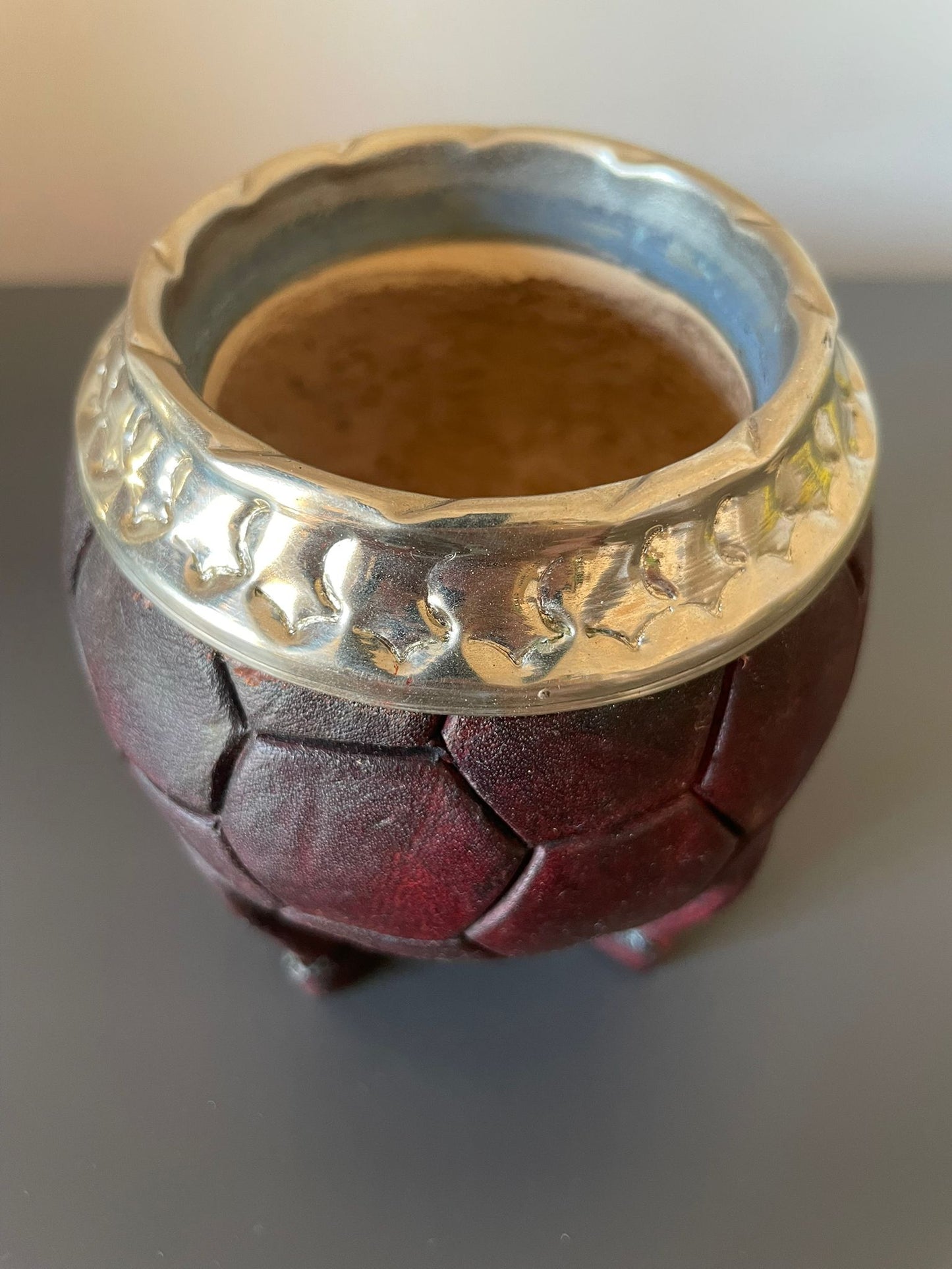 MATE TORPEDO CINCELADO PELOTA - BORDEAUX -