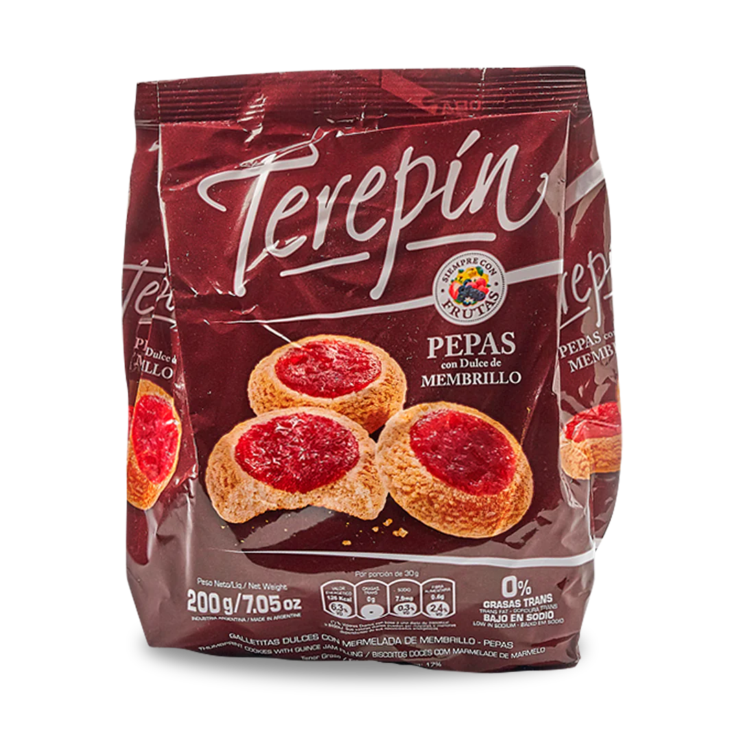 Galletitas pepas terepin membrillo