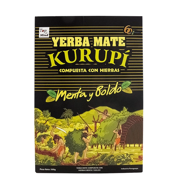 YERBA MATE KURUPÌ -Menta y Boldo- 500 GR