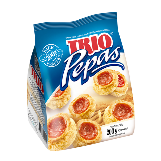 GALLETITAS PEPAS MEMBRILLO TRIO 200 GR