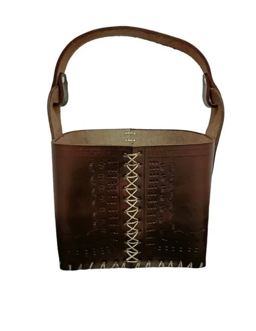 MATERA CUERO MARRON -OFERTA