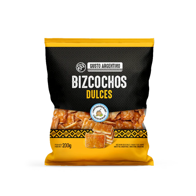GALLETITAS BIZCOCHO AGRIDULCE GUSTO ARGENTINO 200 GR