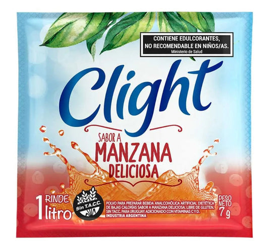 JUGOS CLIGHT - MANZANA - 8GR UNIDAD