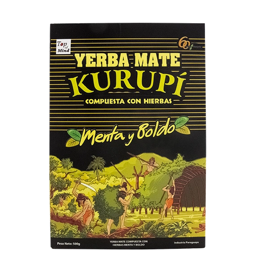 YERBA MATE KURUPÌ -Menta y Boldo- 500 GR